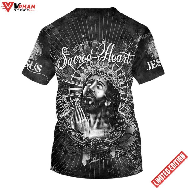 Sacred Heart Of Jesus Prayer All Over Print Shirt