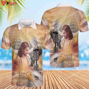 Soldier In The Army Of God Easter Gifts Christian Polo Shirt Shorts 1