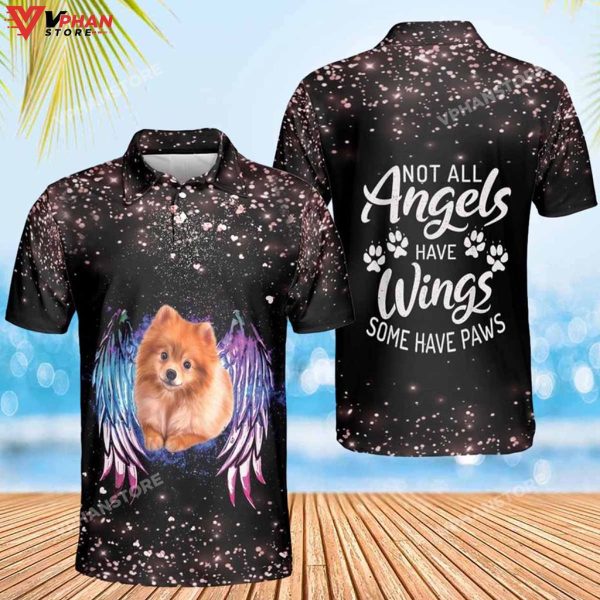 Some Angels Have Paws Religious Gifts Christian Polo Shirt & Shorts