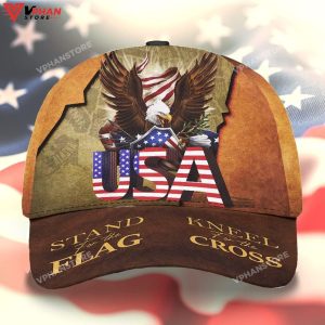 Stand For Flag Kneel For Cross Classic Hat All Over Print 1