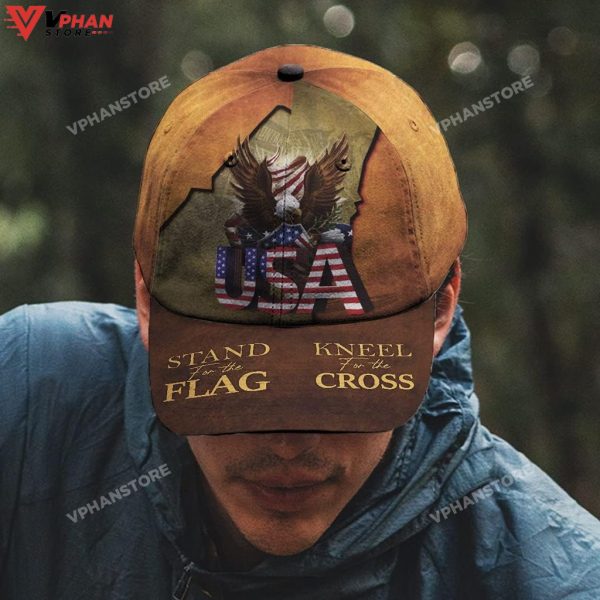 Stand For Flag Kneel For Cross Classic All Over Print Hat