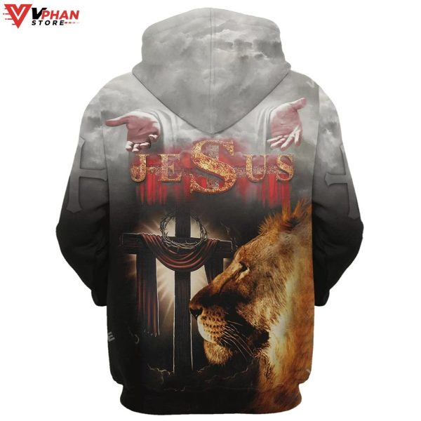 Take My Hand Jesus The Cross Lion Of Judah Christian Religious Hoodie