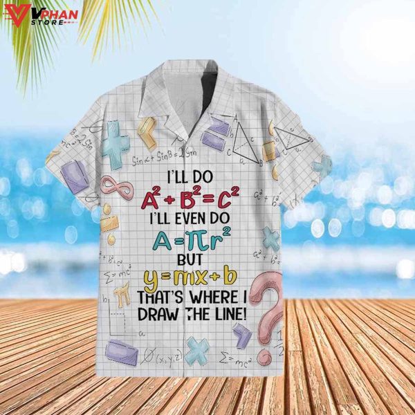 That Is Where I Draw The Line Christian Gift Ideas Hawaiian Summer Shirt