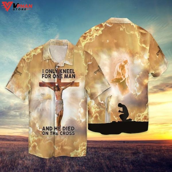 The Cross And Jesus One Man He Died On The Cross Hawaiian Shirt