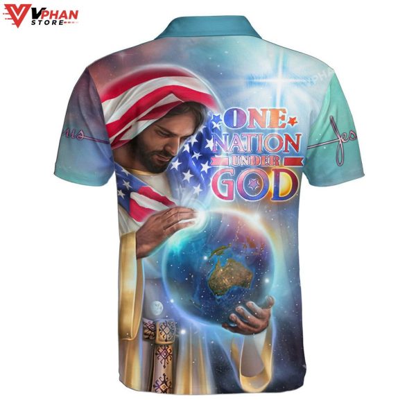 The Hands Of Jesus Holding Planet Earth Christian Polo Shirt & Shorts