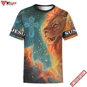 The King Jesus Lion 3d Unisex Shirt 1