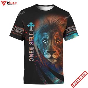 The King Jesus Lion Customized 3d Shirt 1