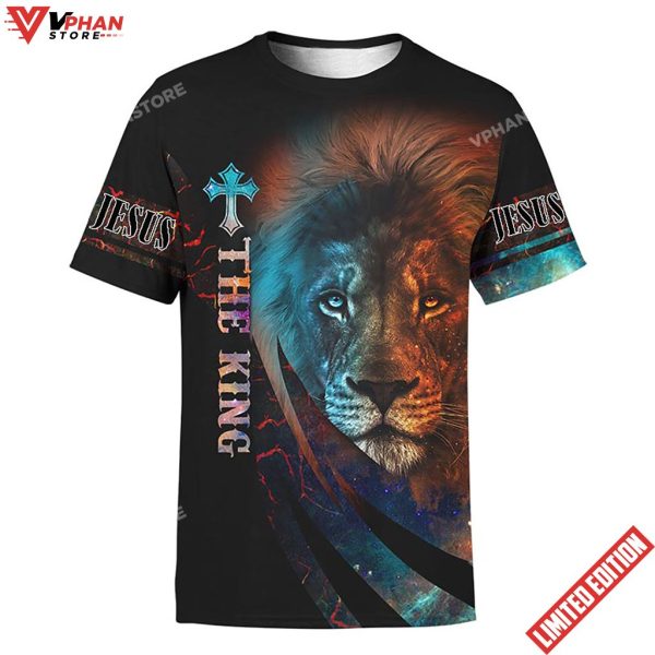 The King Jesus Lion Customized 3d Shirt