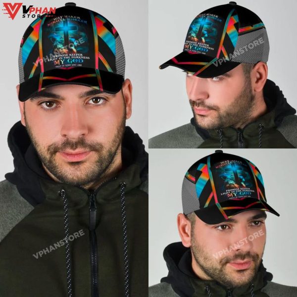 The Lion Cross Light Way Maker Miracle Worker Promise Keeper Hat