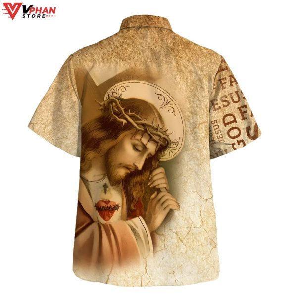 The Sacred Heart Of Jesus Christian Gift Ideas Hawaiian Summer Shirt