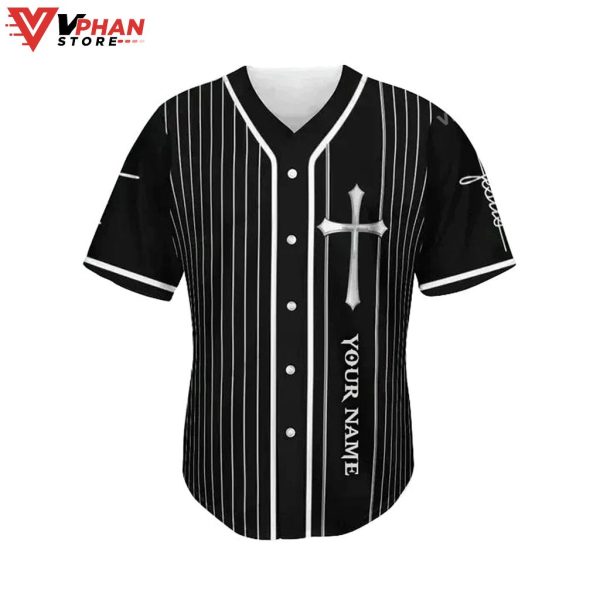 The Savior Cross Christ Custom Religious Easter Gifts Christian Baseball Jersey