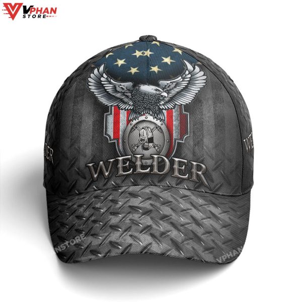 US Eagle Baseball Cap For Welder Metalic Style