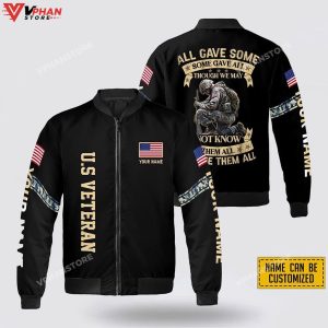 Vietnam Veteran We Were Forgotten By Our Country Bomber Jacket 1