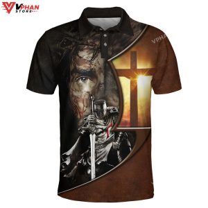 Warrior For Jesus And God Bible The Faith Christian Polo Shirt Shorts 1