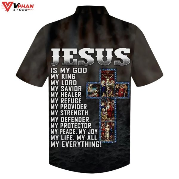 Warrior Jesus Is My God Tropical Outfit Christian Jesus Hawaiian Shirt