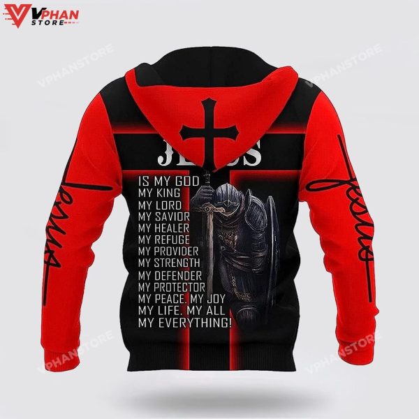 Warrior Jesus My God My King My Lord Religious Easter Gifts Hoodie