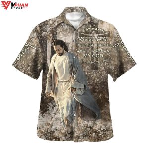 Way Maker Miracle Worke Jesus Walking Through The Fields Hawaiian Shirt 1