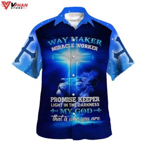 Way Maker Miracle Worked Promise Keeper Religious Hawaiian Shirt 1