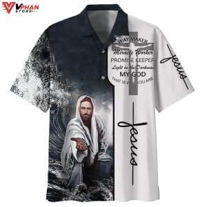 Way Maker Miracle Worker Christian Gift Ideas Hawaiian Summer Shirt 1