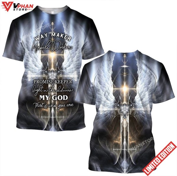 Way Marker Cross With Wings Jesus Unisex Shirt