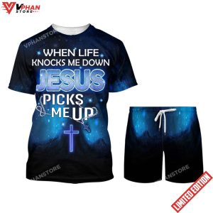 When Life Knocks Me Down Jesus Pick Me Up 3d Shirt 1