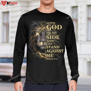 With God On My Side Who Can Stand Against Me Christian Clothing Hoodie 1