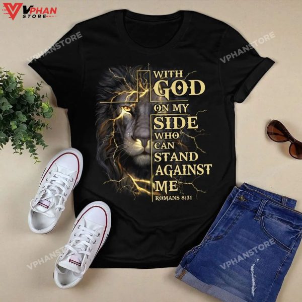 With God On My Side Who Can Stand Against Me Christian Clothing Hoodie