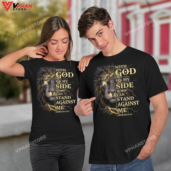 With God On My Side Who Can Stand Against Me Christian Clothing Hoodie