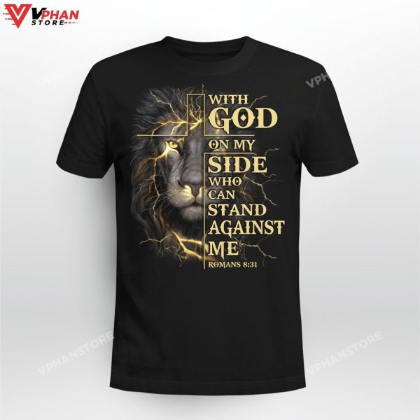 With God On My Side Who Can Stand Against Me Christian Clothing Hoodie