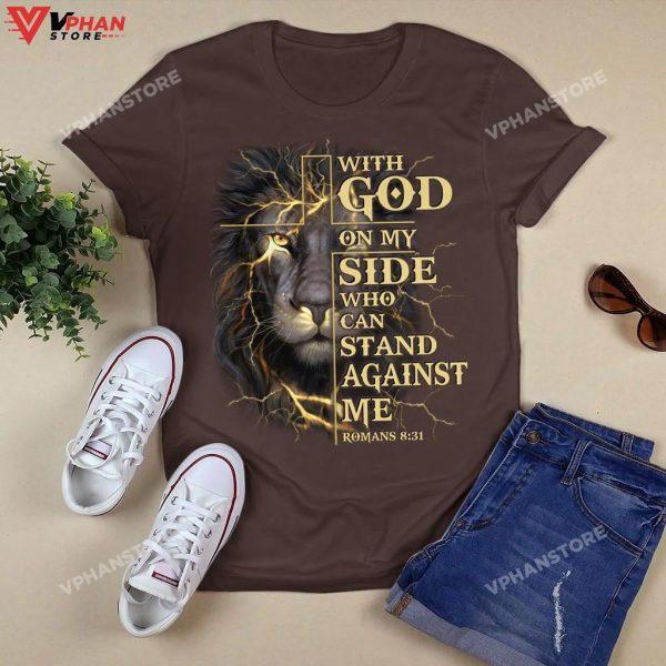 With God On My Side Who Can Stand Against Me Christian Clothing Hoodie