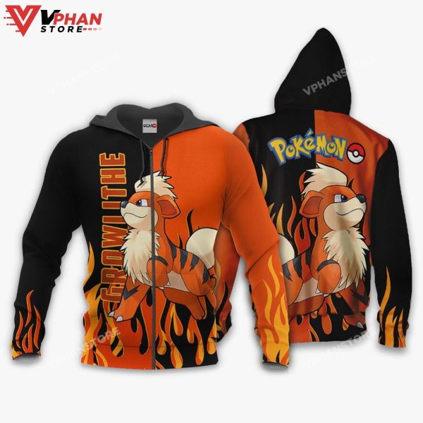 Growlithe Flames Style Anime Gifts Hoodie