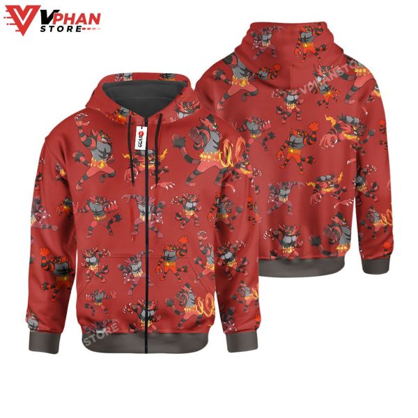 Incineroar Clothes Pattern Style Hoodie Shirts