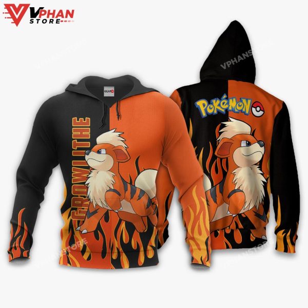 Growlithe Flames Style Anime Gifts Hoodie