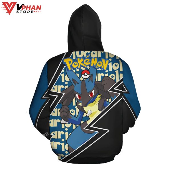 Lucario Pokemon Gifts For Fans Zip Hoodie