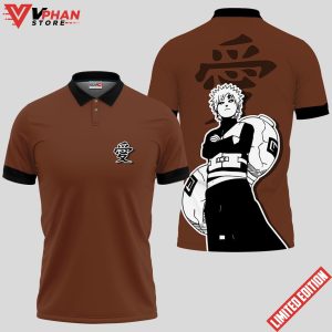 Gaara Custom Manga Anime Clothes Naruto Polo Shirt 1